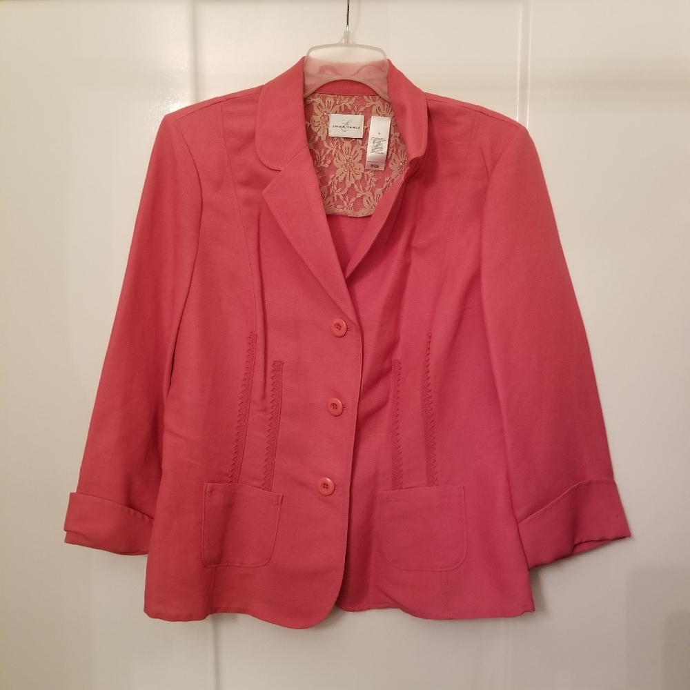 EMMA JAMES size 14 blazer, tie in back